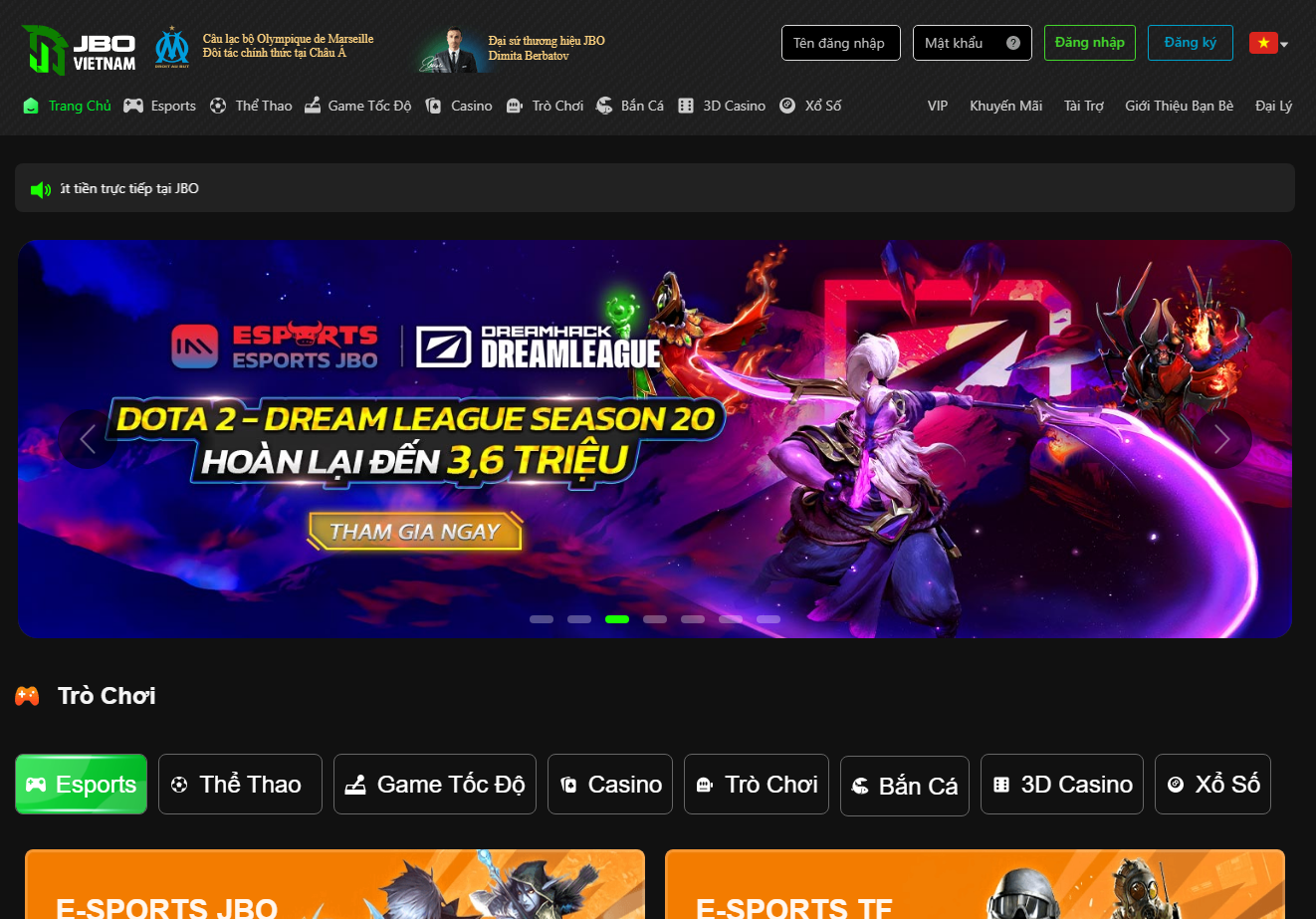 JBO nhà cái game online hàng đầu Việt Nam