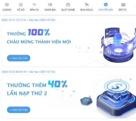 Các chương trình khuyến mãi của 8Xbet mới nhất