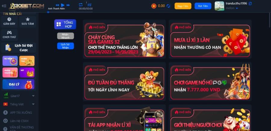 130bet - Thương hiệu cá cược đẳng cấp hàng đầu 9 Chương trình khuyến mãi 130bet cực đa dạng và hấp dẫn