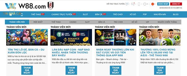 W88 - "Ông trùm" của ngành giải trí cá cược online 27 Các khuyến mãi của nhà cái ngập tràn mỗi ngày
