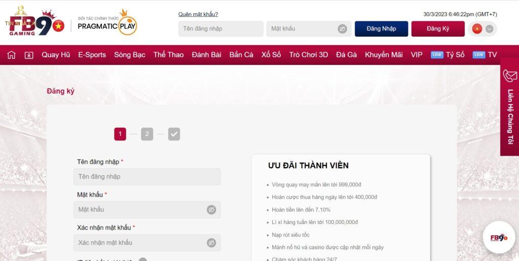 FB9 - Nhà cái đẳng cấp - hiện đại nhất châu Á 9 Người chơi Đăng ký tài khoản tại nhà cái FB9 dễ dàng