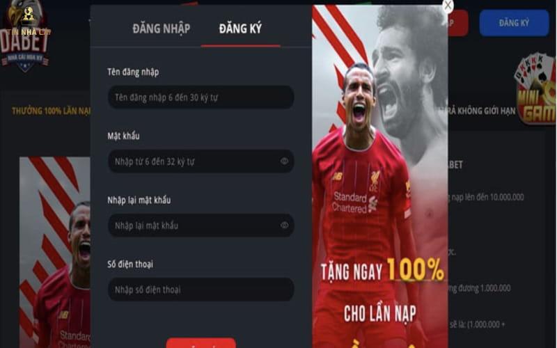 Dabet - Nhà cái cá cược uy tín, đẳng cấp đến từ Hoa Kỳ 10 Form điền thông tin đăng ký thành viên tại Dabet