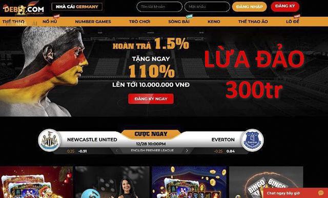 Nhà cái Debet lừa đảo - Sự thật hay tin đồn hạ danh tiếng nhà cái 6 Debet có thực sự lừa đảo người chơi 300 triệu đồng