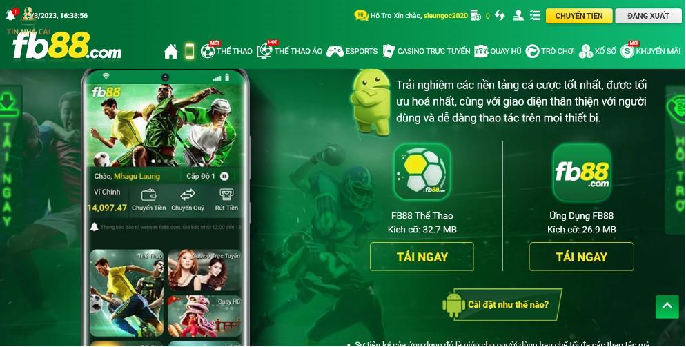 FB88 - Địa chỉ cá cược hot nhất đến từ châu Âu 26 Hướng dẫn tải app FB88 trên điện thoại thông minh