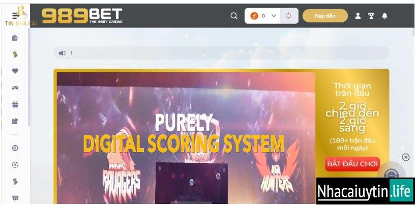 Giới thiệu 989BET - Địa chỉ cá cược uy tín số 1 Việt Nam 7 Giao diện chính 989BET chuyên nghiệp - thân thiện
