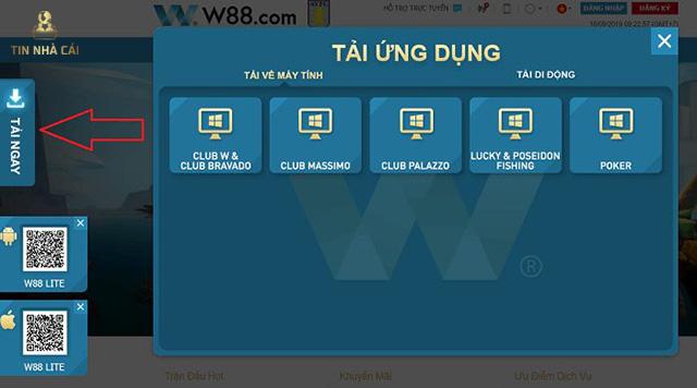 Hướng dẫn tải app w88 cho máy tính