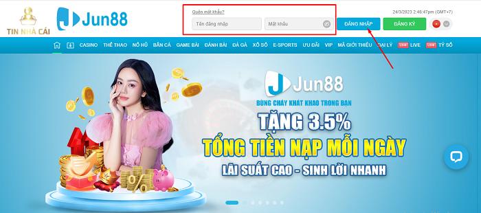 Jun88 - Nhà cái giải trí giúp người chơi kiếm tiền tỷ 36 Đăng nhập tài khoản tại Jun88