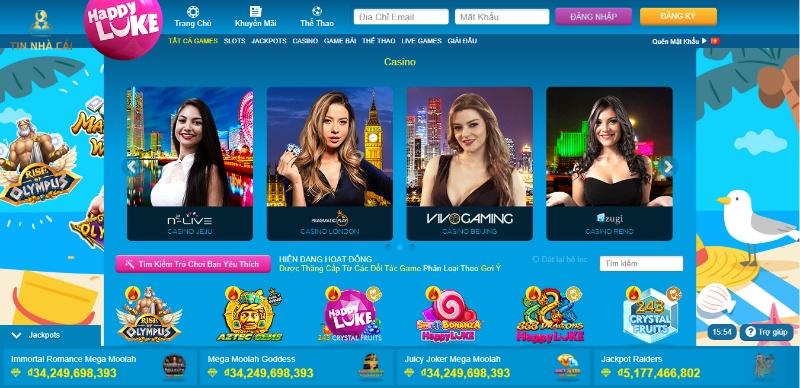 Thông tin chi tiết nhà cái Happyluke mới nhất 2023 28 Live Casino tại Happyluke