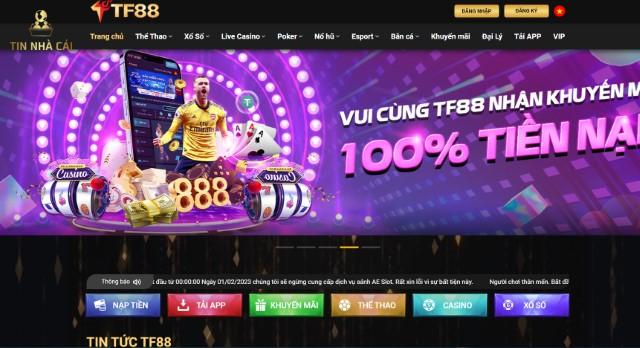 Tìm hiểu nhà cái cá cược hàng đầu Việt Nam - TF88 từ A - Z 34 Nhà cái TF88 thu hút người chơi ngay từ giao diện bắt mắt và khoa học