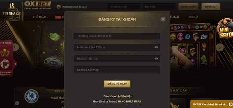 Review về nhà cái Oxbet chi tiết dành cho người mới 8 Đăng ký và đăng nhập tại nhà cái rất đơn giản, dễ dàng