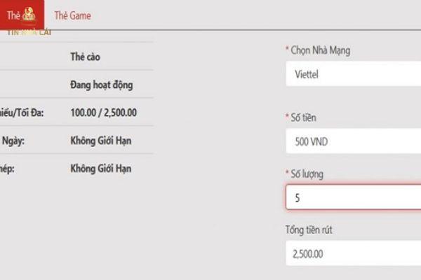 Rút tiền vn88
