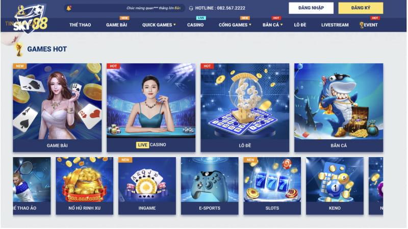 Tìm hiểu Sky88 - nhà cái cá cược hàng đầu châu Âu 8 Kho tàng game tại Sky88 có đầy đủ thể loại cho người chơi trải nghiệm