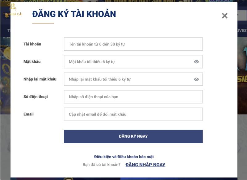 Tìm hiểu Sky88 - nhà cái cá cược hàng đầu châu Âu 10 Form đăng ký tài khoản thành viên tại Sky88