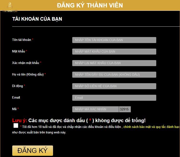 K9win - Thương hiệu nhà cái số 1 về chất lượng, uy tín 40 Tạo tài khoản K9win chính là điều không quá khó với những cao thủ lâu năm