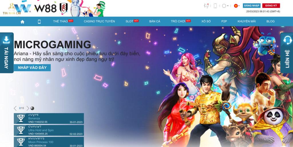 W88 - "Ông trùm" của ngành giải trí cá cược online 24 Giao diện website khoa học, đẹp mắt