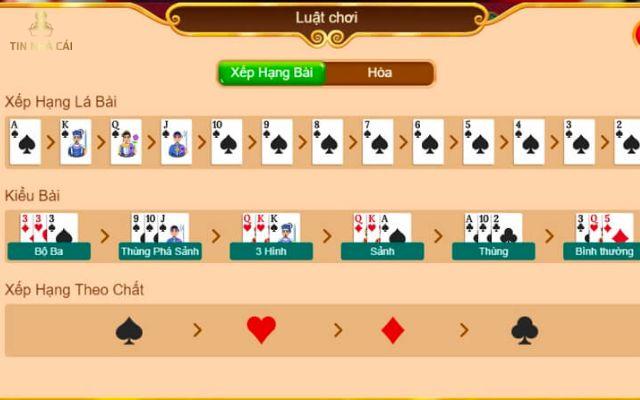 Xếp hạng khi chơi bài Gap Gae