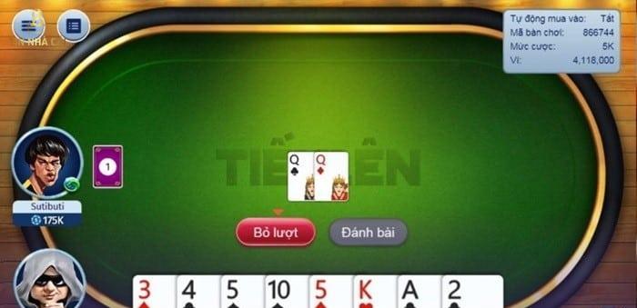 đánh bài Tiến lên ăn tiền thật 4