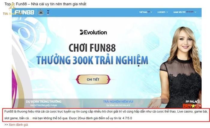 Thông tin giới thiệu về nhà cái sơ sài, không có đánh giá cụ thể
