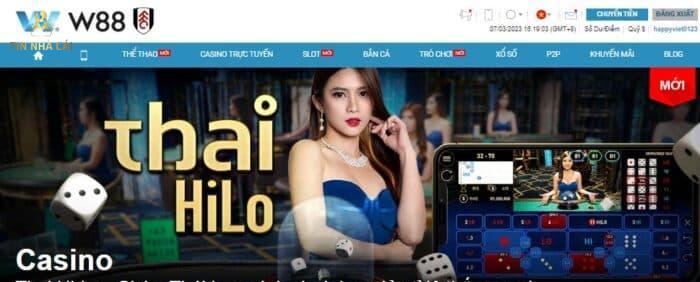 Giao diện nhà cái W88