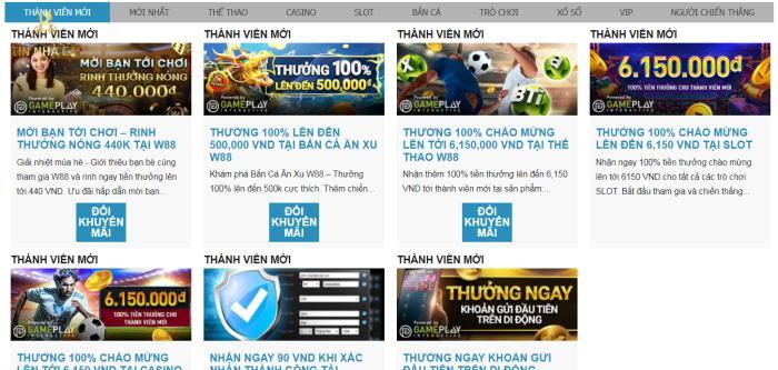 Cập nhật khuyến mãi thường xuyên