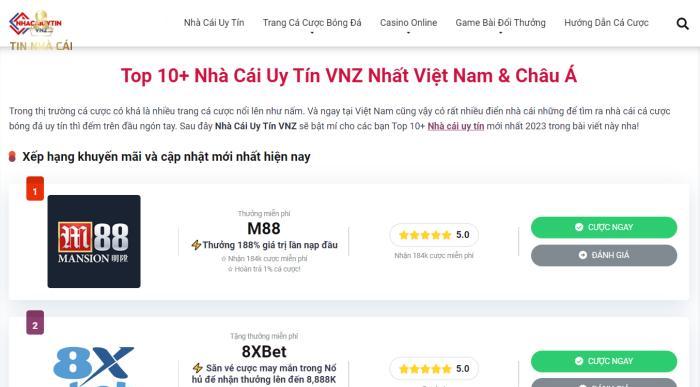 Nhà cái uy tín VNZ là gì?