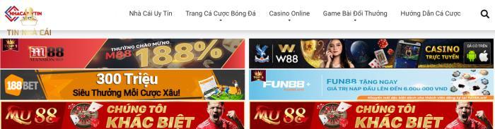 Website chứa nhiều quảng cáo