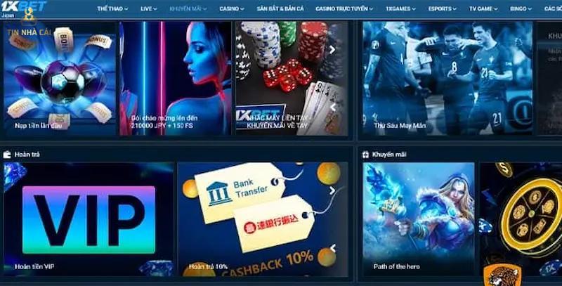 Nổ hũ 1XBet và TK88
