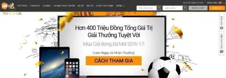 Lợi thế của 188Bet khi so sánh nhà cái Fun88 và 188Bet: