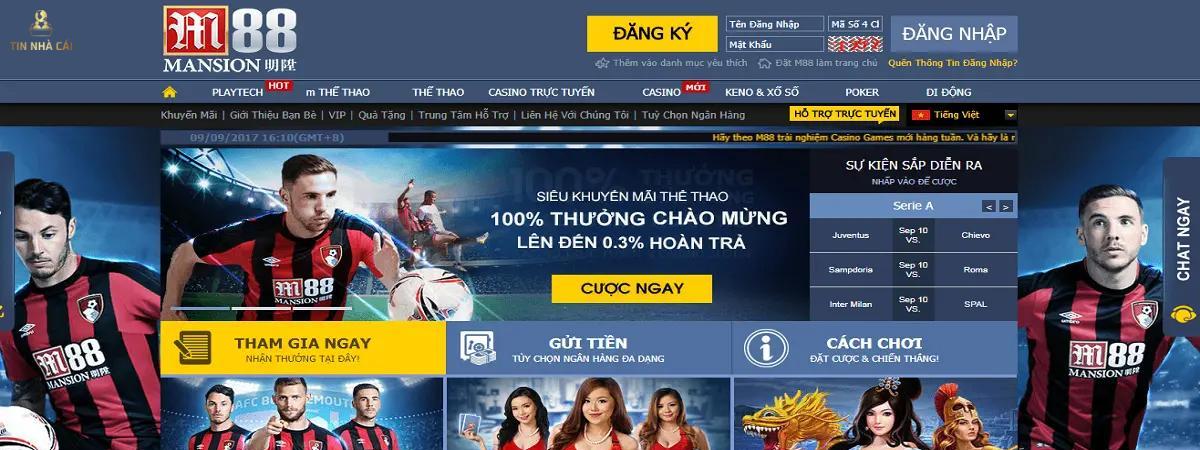 M88 - Anh lớn trong làn cá cược Việt Nam